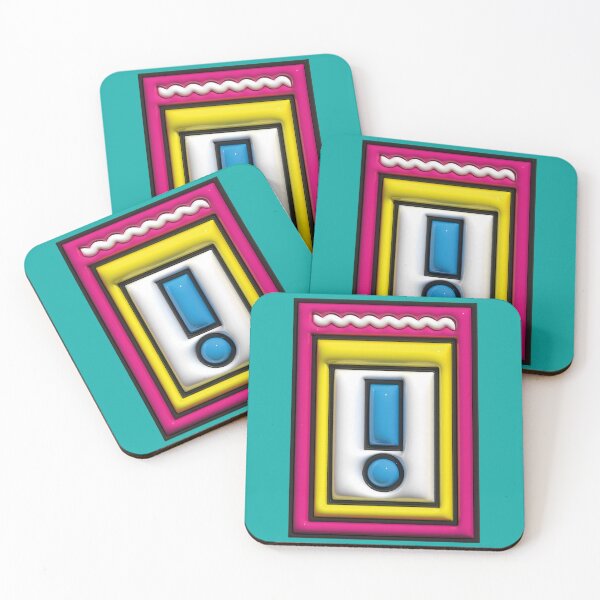 Item preview, Exclamation mark, 3D illustration, 80's designed and sold by utaart.