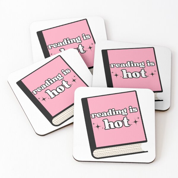 Item preview, Reading is hot - cute book designed and sold by Stuffspot.