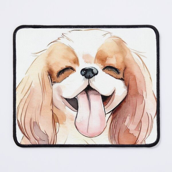 Item preview, Happy Cavalier King Charles Spaniel designed and sold by Hello Llama.