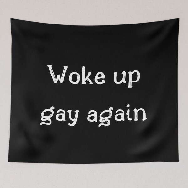 Item preview, Woke Up Gay Again. Funny Gay Pride Prideparade designed and sold by Rebel-Design.