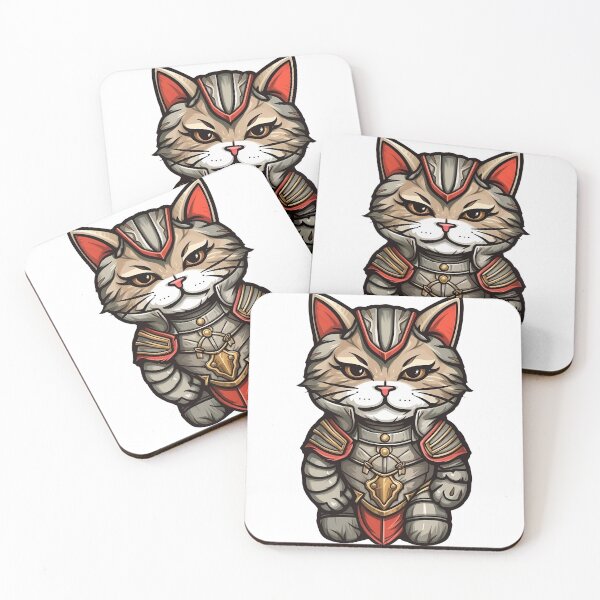 Item preview, cat in armor designed and sold by lavroshh.