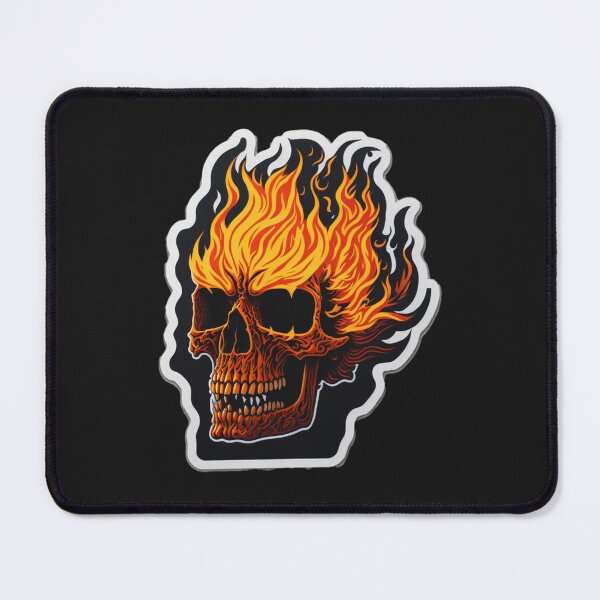 Item preview, Ignite Your Space with Fire Skull Treasures designed and sold by Grim000.