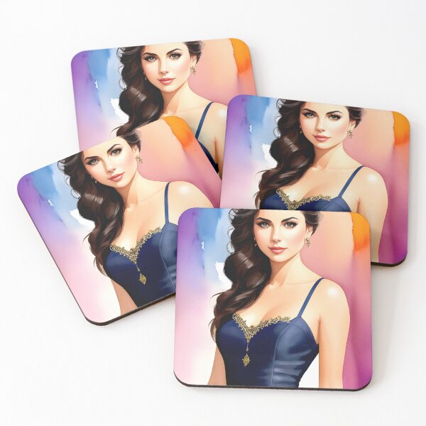 Item preview, Enchanting Woman Watercolor Portrait - Cool Art designed and sold by joejiing.
