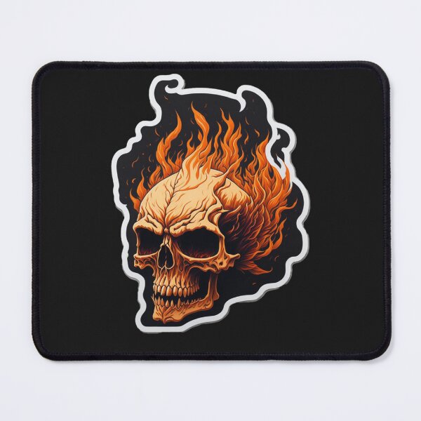 Item preview, Embrace the Heat: Captivating Fire Skull Collection designed and sold by Grim000.