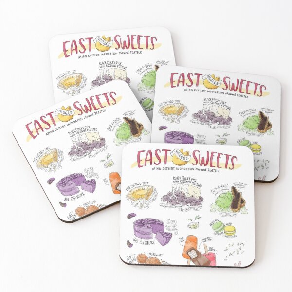 Item preview, Sweets of East Asia, Food Art, Food Poster, Kitchen Wall Art, Kitchen Decor, Illustration, Asian Dessert, Halo-Halo designed and sold by peachcakecanvas.