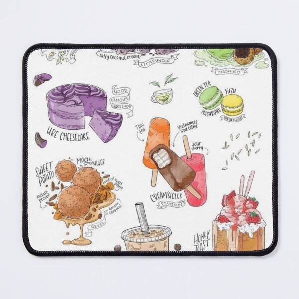 Item preview, Sweets of East Asia, Food Art, Food Poster, Kitchen Wall Art, Kitchen Decor, Illustration, Asian Dessert, Halo-Halo designed and sold by peachcakecanvas.