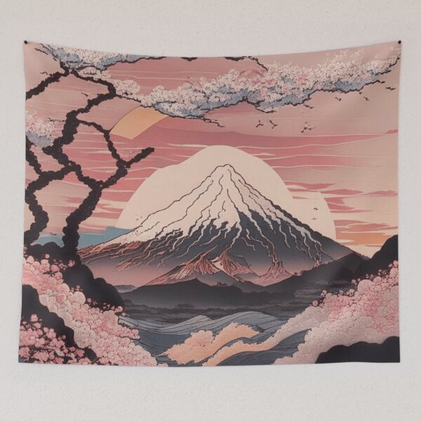 Item preview, Cherry Blossom Trees Ukiyo-e  designed and sold by XamiDesign.