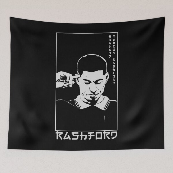Item preview, Marcus Rashford Japanese Style Portrait art illustration designed and sold by 442workshop.