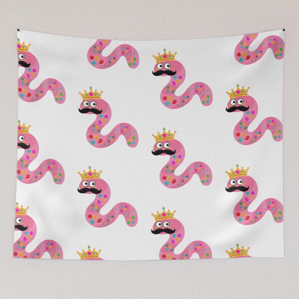 Item preview, Glamorous Worm with a Mustache and a Crown designed and sold by GorinART.