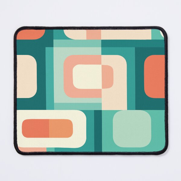 Item preview, The Tabulator: a Mid-Century Modern, retro textile pattern by DecoTiler designed and sold by DecoTiler.