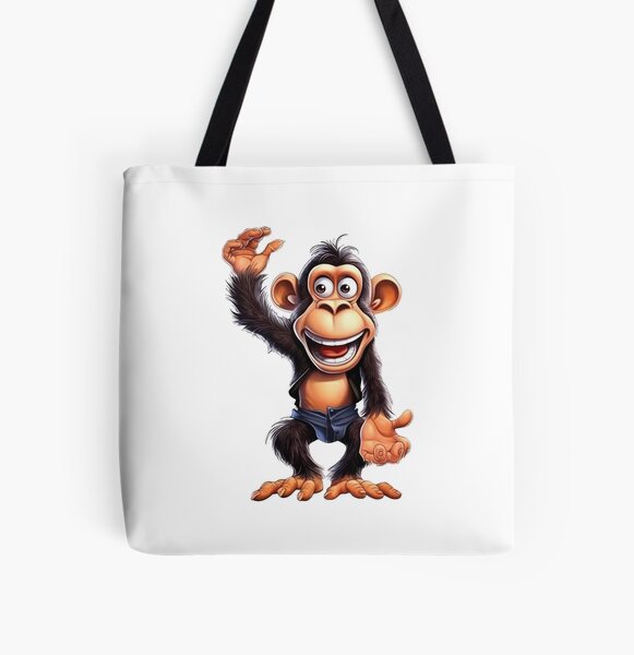 Aesthetic Monke Meme Funny Monkey Lover Tote Bag