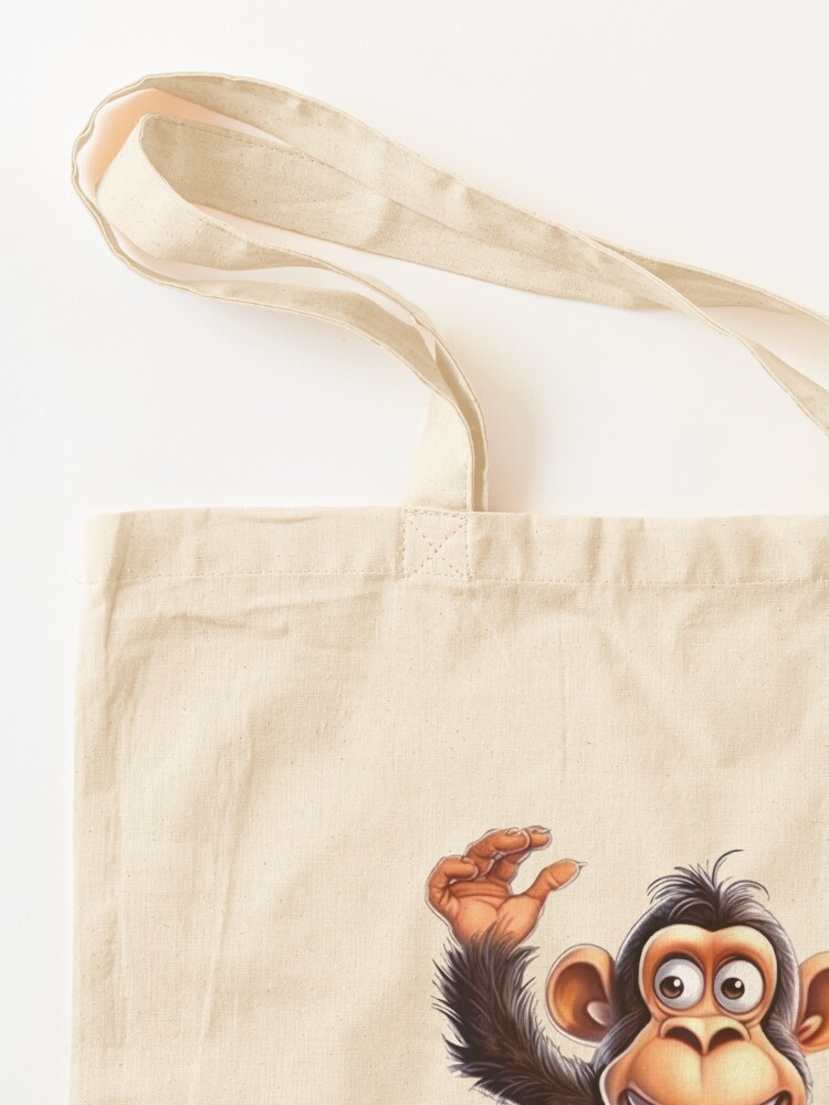 Aesthetic Monke Meme Funny Monkey Lover Tote Bag