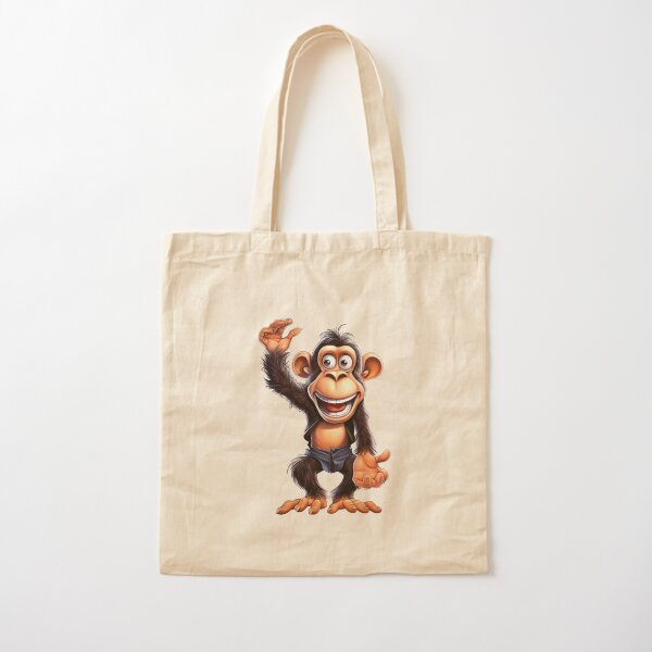 Aesthetic Monke Meme Funny Monkey Lover Tote Bag