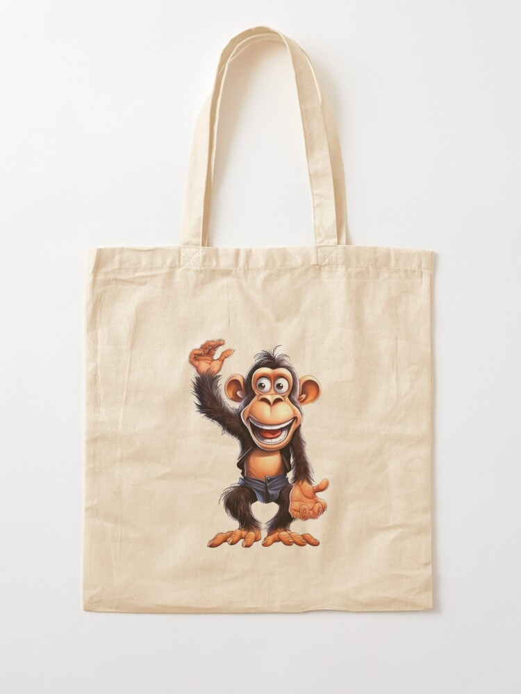 Aesthetic Monke Meme Funny Monkey Lover Tote Bag