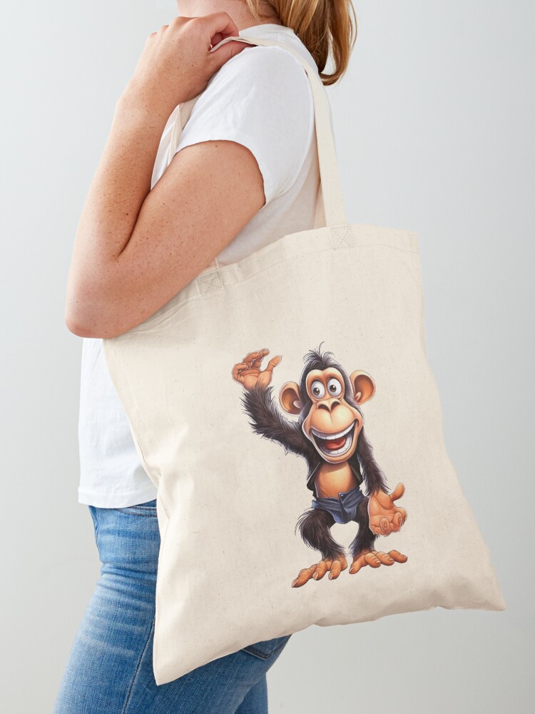 Aesthetic Monke Meme Funny Monkey Lover Tote Bag