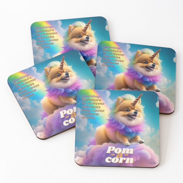 Item preview, Pom-a-corn, extreme cuteness POMeranian And uniCORN hybrid designed and sold by HOlaMax.