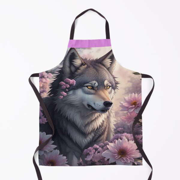 Item preview, Whispers of Nature: A Wolf's Silent Conversation with Flowers designed and sold by Angelle55.