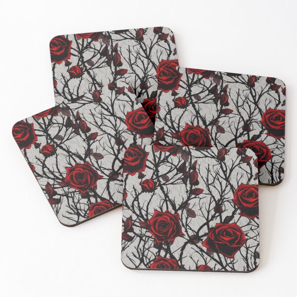 Item preview, Winter Rose and Thorns - Gothic Inspired designed and sold by Nosy is Everything.