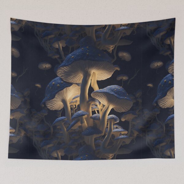 Item preview, Dreamy Mushroom and Flower Tiled Art: Ultra-Detailed Photography designed and sold by cocomikozza.