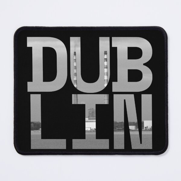 Item preview, Dublin, Poolbeg Chimneys background designed and sold by DelangeDesigns.