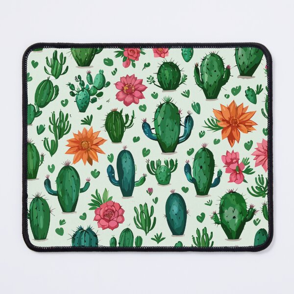 Item preview, Cactus and flowers pattern designed and sold by stickerbuddy01.