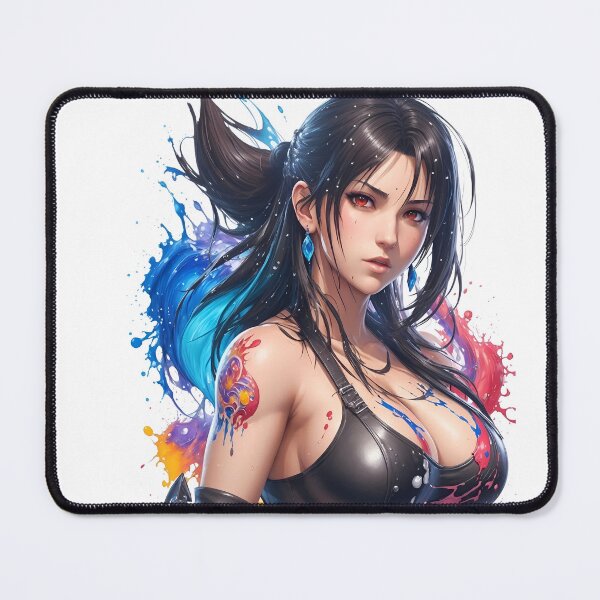 Item preview, Tifa Final Fantasy Watercolour Splash Art designed and sold by craftyartsdigi.