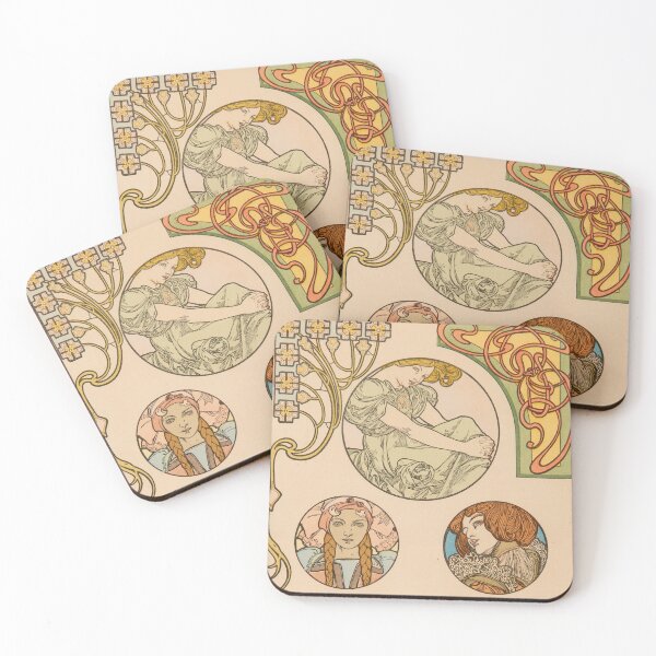 Item preview, Three Women (1901) - Alphonse Mucha designed and sold by SALON DES ARTS.