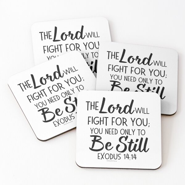 Item preview, The Lord will fight for you, Exodus 14:14, Christian Art Print designed and sold by NichoalKrats.