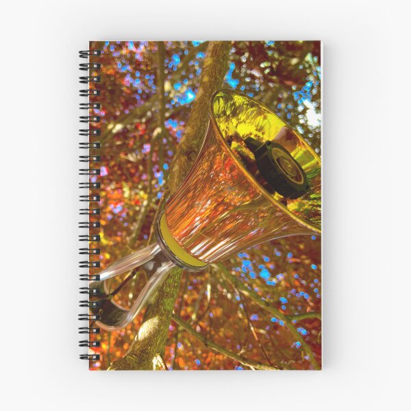 Item preview, Handbell in autumn gold fall foliage designed and sold by CelticClapper.