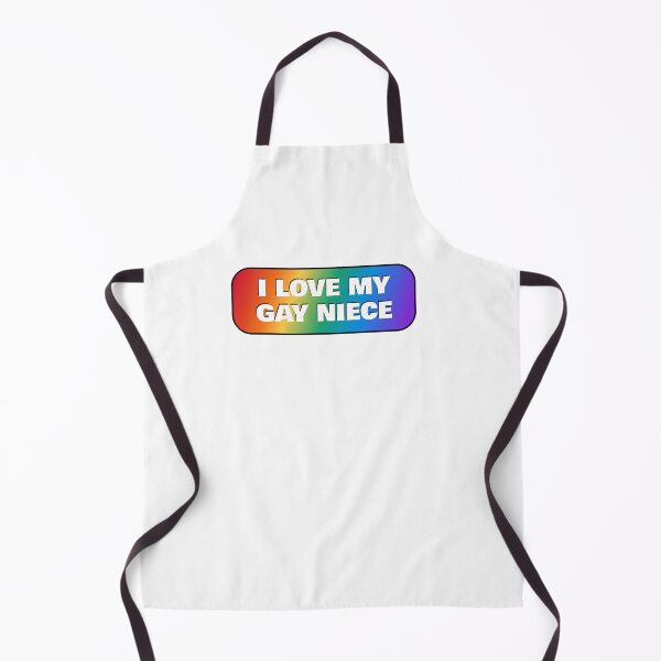 Item preview, I love my gay niece - LGBT Pride rainbow colors lesbian family designed and sold by Inspirationmotivation.