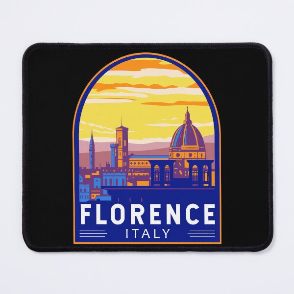Item preview, Florence Italy Travel Art Emblem designed and sold by KrisSidDesigns.