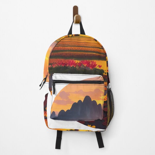 Item preview, Serenity in Bloom: A Captivating Lotus Farm Landscape designed and sold by WASjourney.