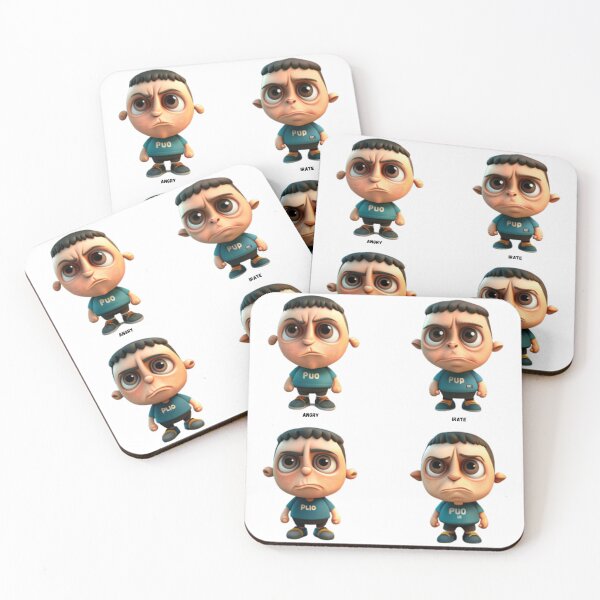 Item preview, Emotional Quartet: Angry, Annoyed, Irate, Mad designed and sold by Beto Santos.