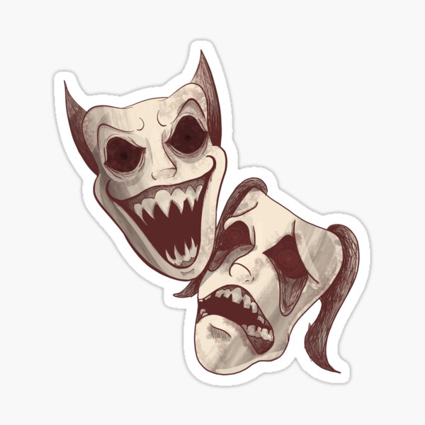 Theater Masks Sticker