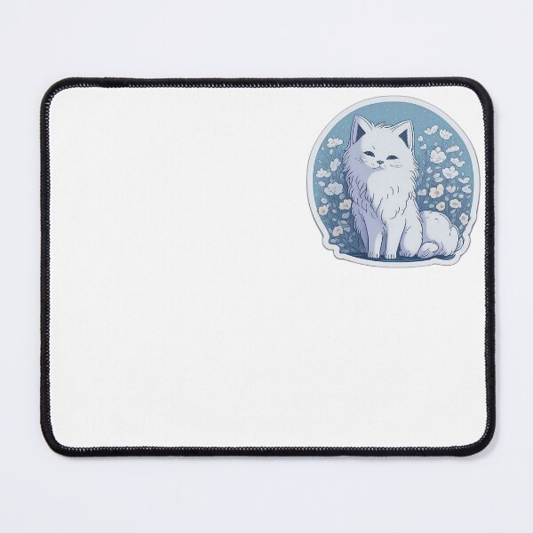 Item preview, Mystical Whispers: Embrace the Adorable Charm of a Cute White Wolf designed and sold by AdyShop2023.