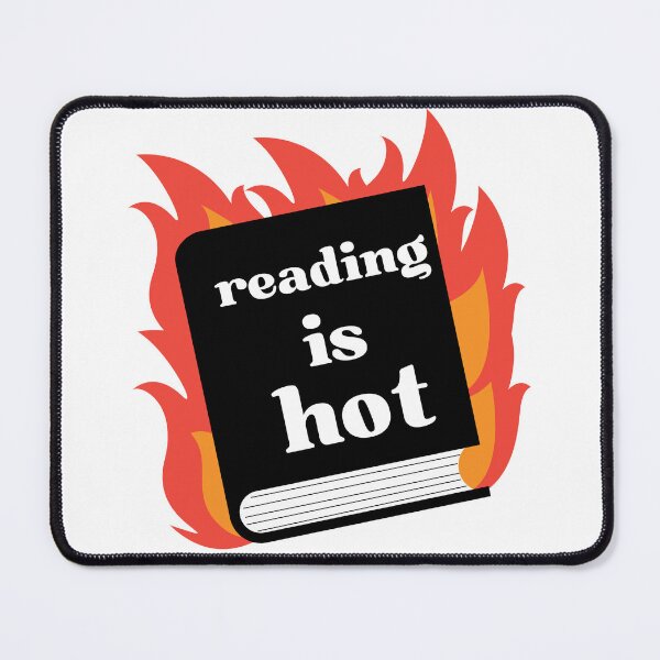 Item preview, Reading is hot - hot book designed and sold by Stuffspot.