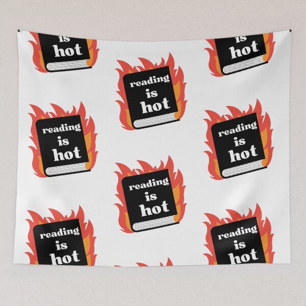 Item preview, Reading is hot - hot book designed and sold by Stuffspot.