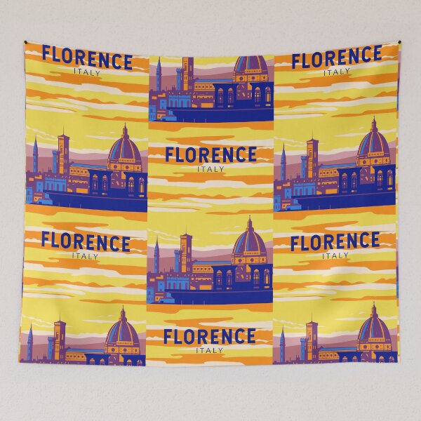 Item preview, Florence Italy Travel Art Vintage designed and sold by KrisSidDesigns.