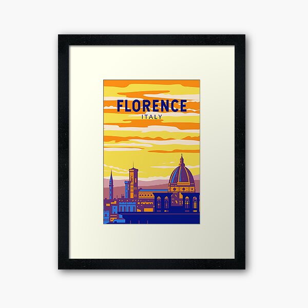 Item preview, Florence Italy Travel Art Vintage designed and sold by KrisSidDesigns.