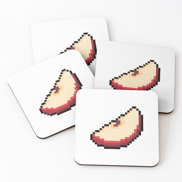 Item preview, Pixel Apple Slice - pixel food art designed and sold by LittleFoodShop.