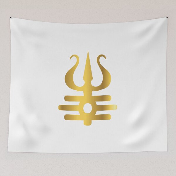 Aperçu de l'œuvre Oeuvre du créateur Lord Shiva Golden Trishul créée et vendue par KARTICK DUTTA.
