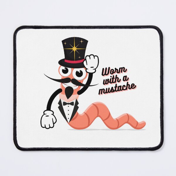 Item preview, Worm with a Mustache in a Tuxedo and a Top Hat designed and sold by GorinART.