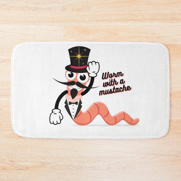 Item preview, Worm with a Mustache in a Tuxedo and a Top Hat designed and sold by GorinART.
