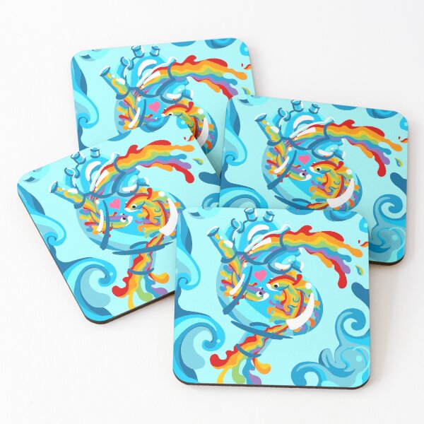 Item preview, Rainbow Glass Heart designed and sold by Joanne Neubauer.