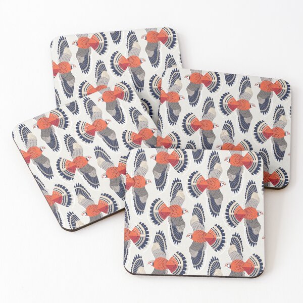 Item preview, American kestrel // beige background martini brown beige and orange sparrow hawk falcon flying bird of prey designed and sold by SelmaCardoso.