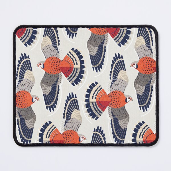 Item preview, American kestrel // beige background martini brown beige and orange sparrow hawk falcon flying bird of prey designed and sold by SelmaCardoso.