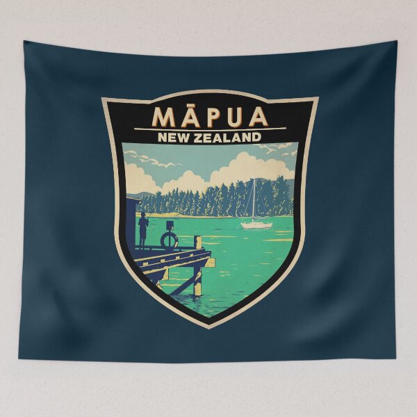 Item preview, Mapua New Zealand Travel Badge designed and sold by KrisSidDesigns.