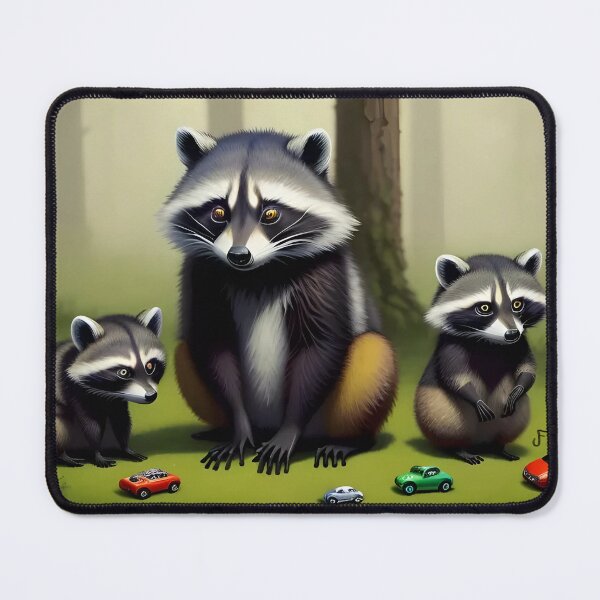 Item preview, Raccoons and Cars designed and sold by JFox-Ai.