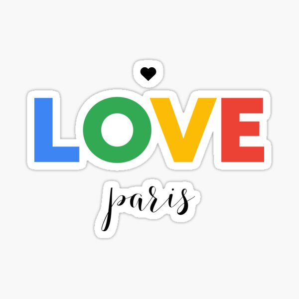 Love Paris Sticker