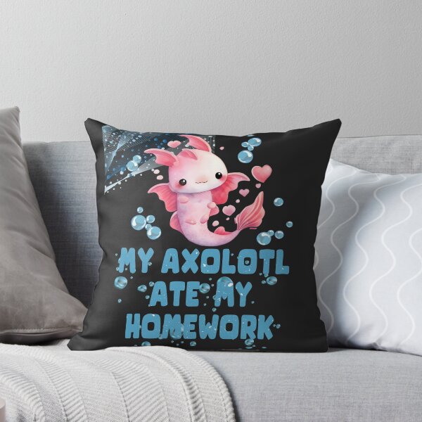 Artikelvorschau, Mein Axolotl hat meine Hausaufgaben gefressen entworfen und verkauft von BrookProject.